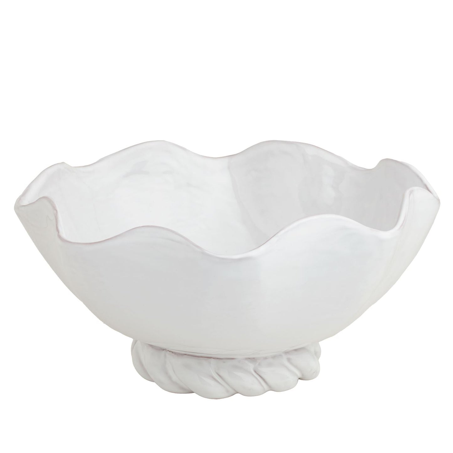 Mud Pie Twisted Base Ceramic Bowl
