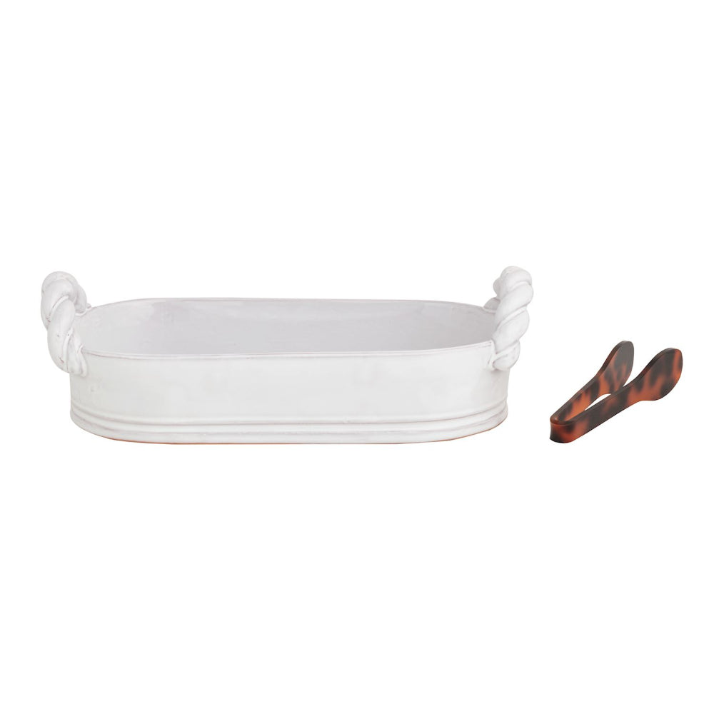Mud Pie Ceramic Handle Bread Bowl