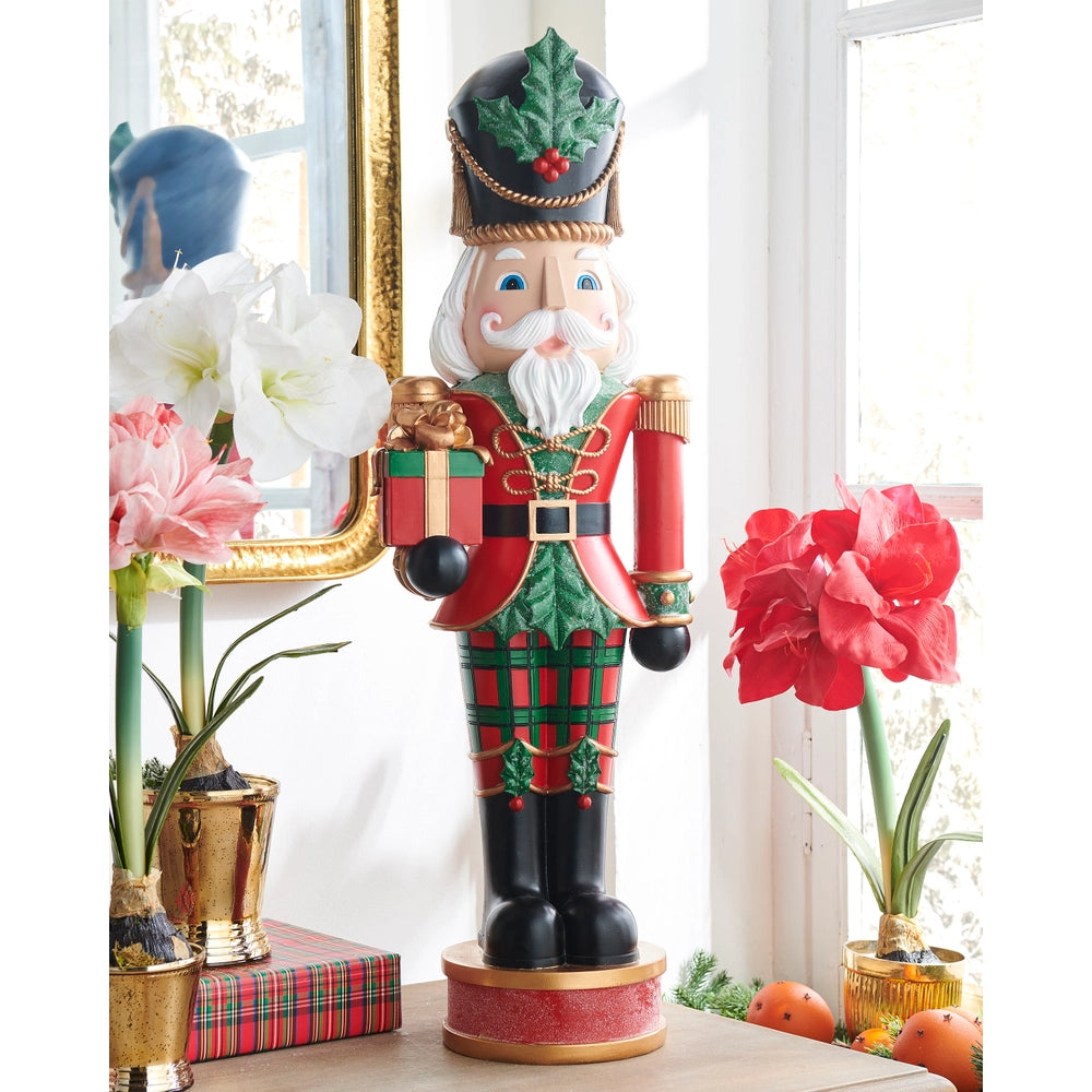 Raz Imports 32" Plaid Nutcracker