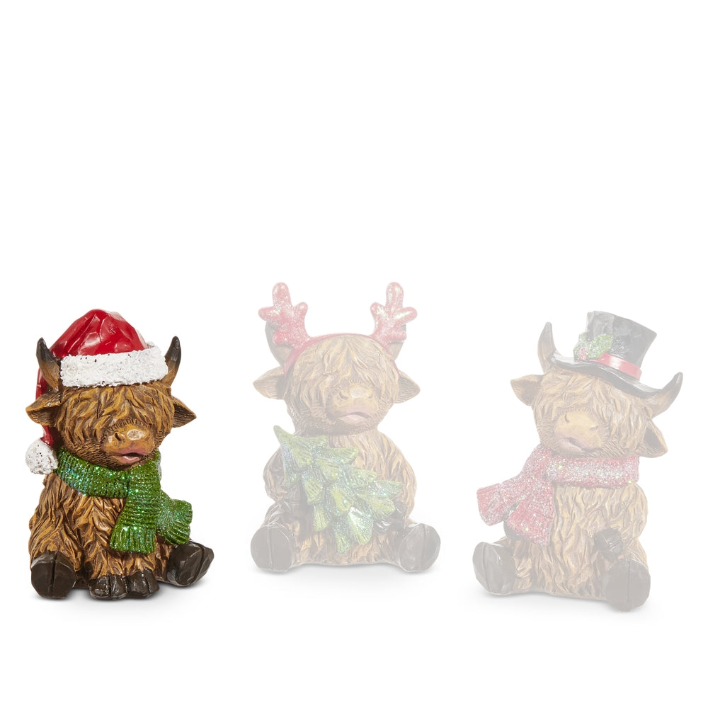 Raz Imports Highland Cow Ornaments
