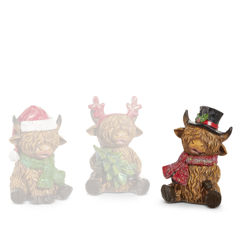 Raz Imports Highland Cow Ornaments