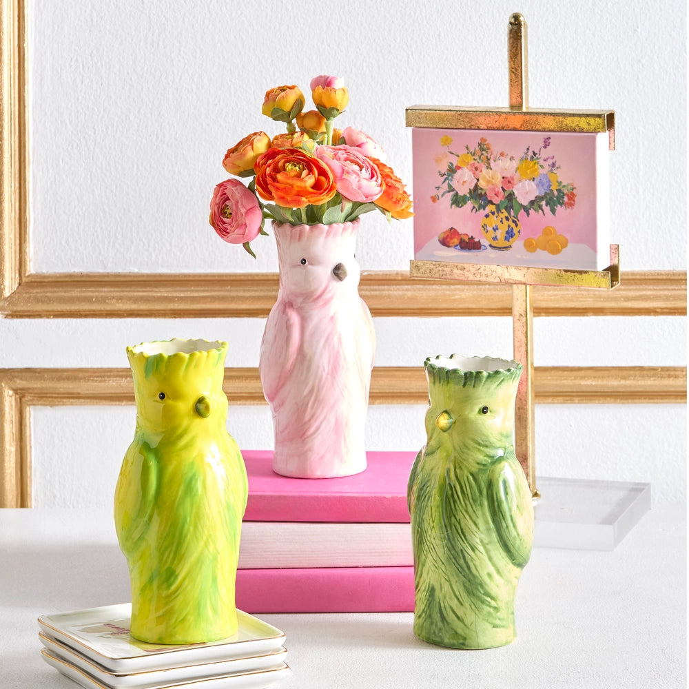 Raz Imports 7.25" Cockatoo Bud Vase