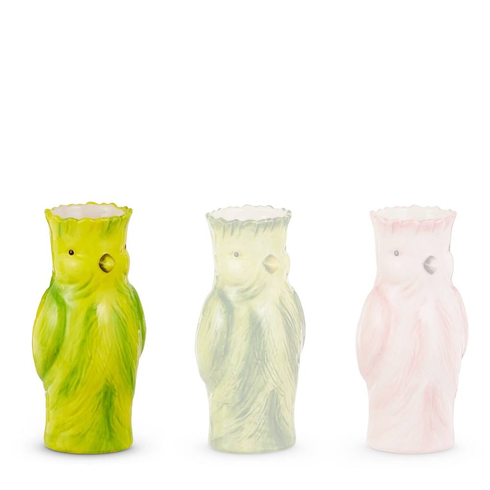 Raz Imports 7.25" Cockatoo Bud Vase