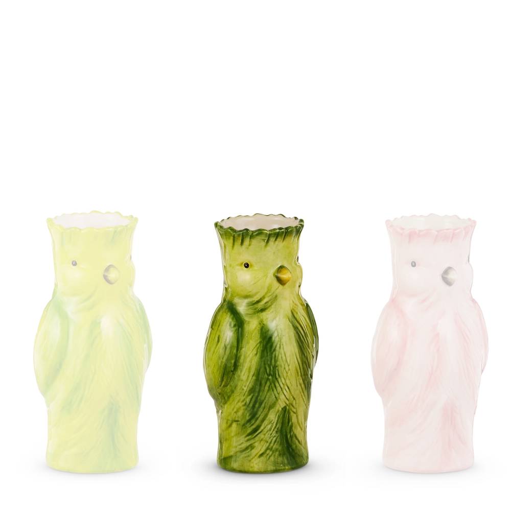 Raz Imports 7.25" Cockatoo Bud Vase