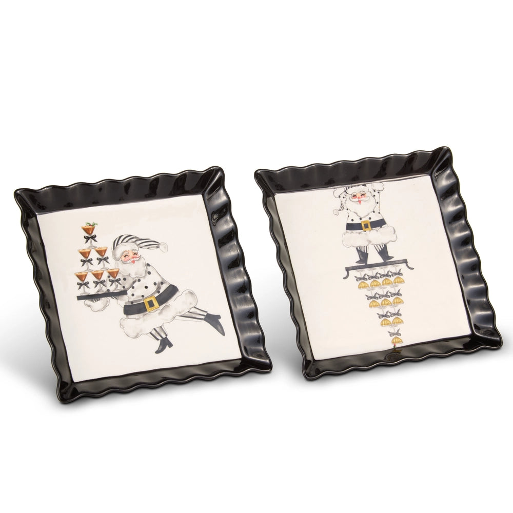 Raz Imports 8" Service Santa Trinket Tray