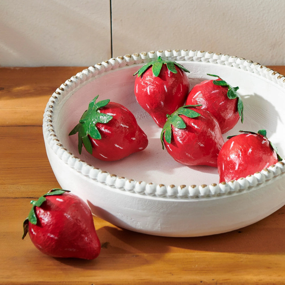 Raz Imports 3" Bag of Paper Mache Strawberries