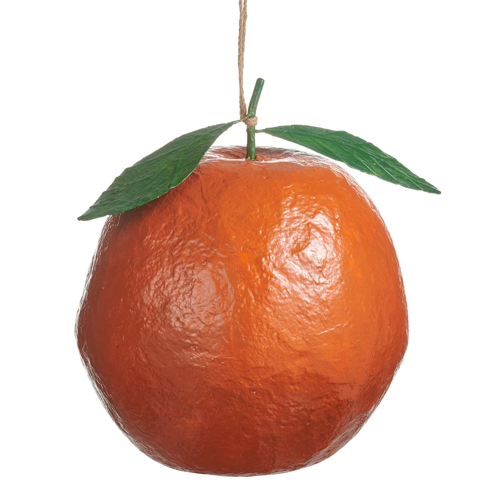 Raz Imports Paper Mache Orange