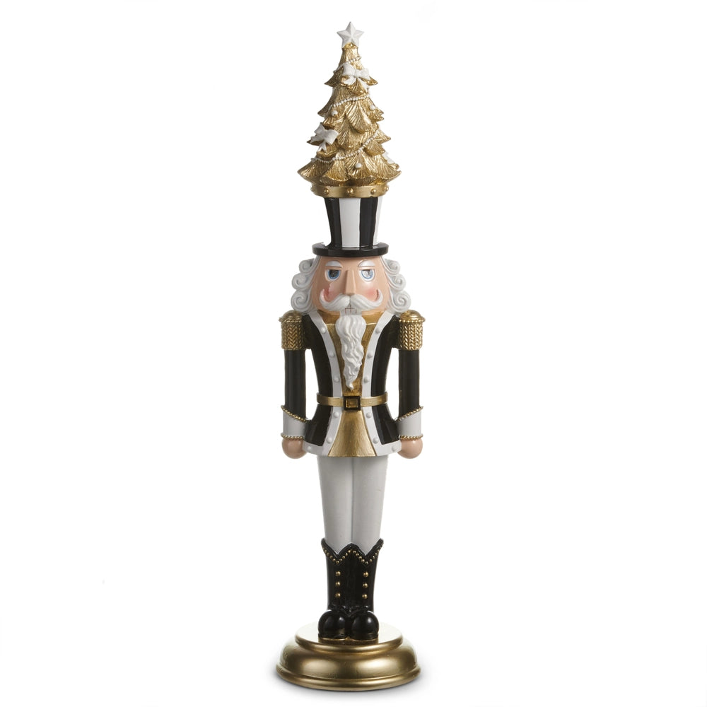 Raz Imports 23.5" Black and Gold Nutcracker