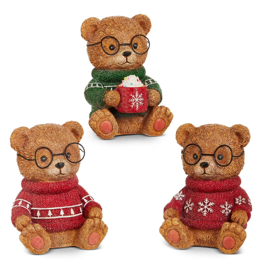 Raz Imports 8" Beary Cozy Christmas Bear