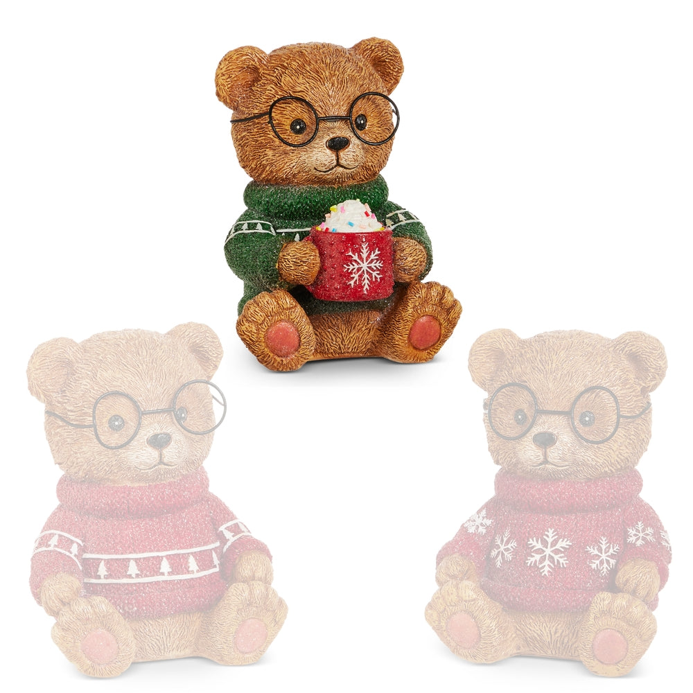 Raz Imports 8" Beary Cozy Christmas Bear