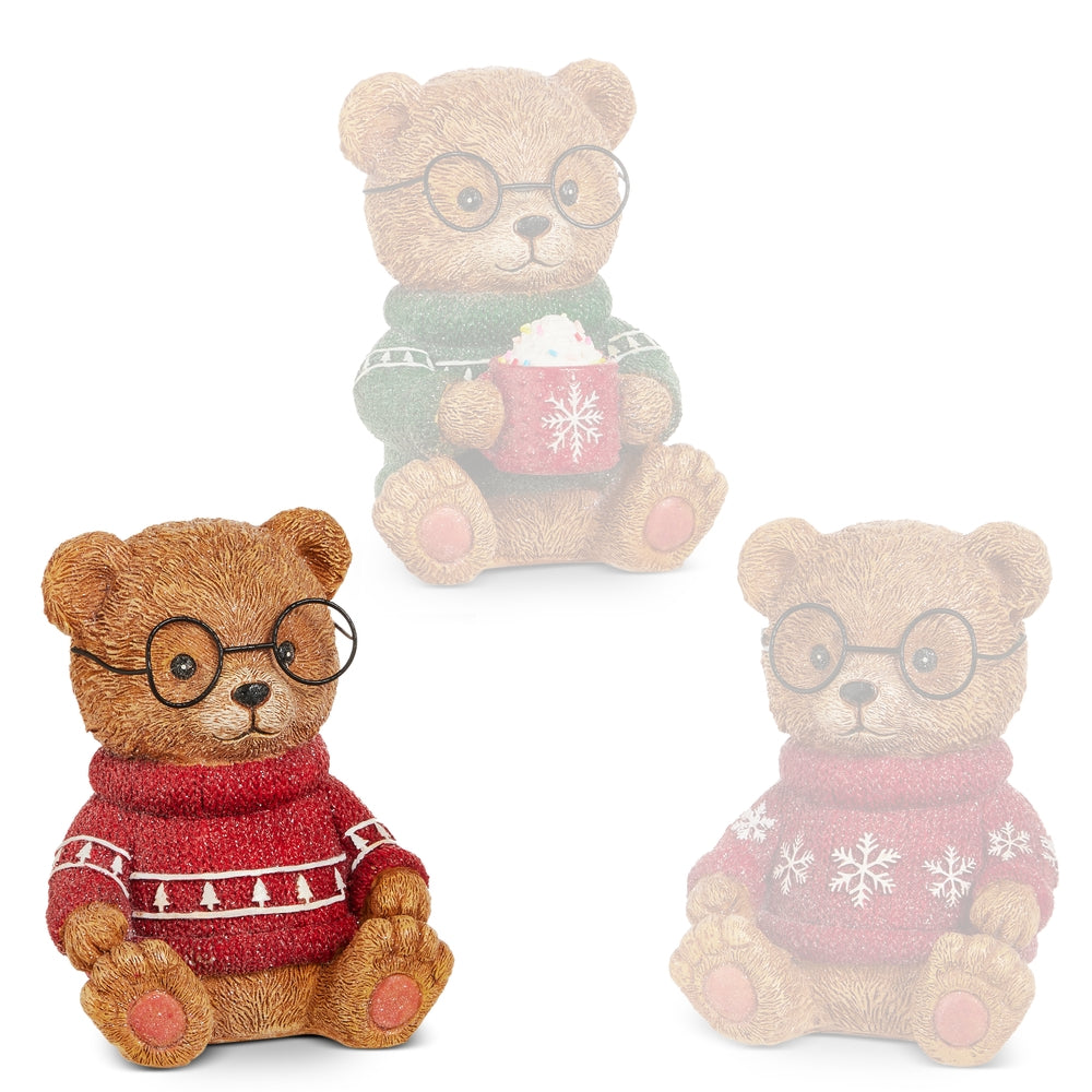 Raz Imports 8" Beary Cozy Christmas Bear