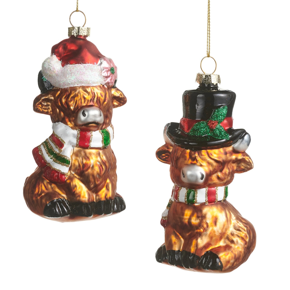 Raz Imports Highland Cow Ornament
