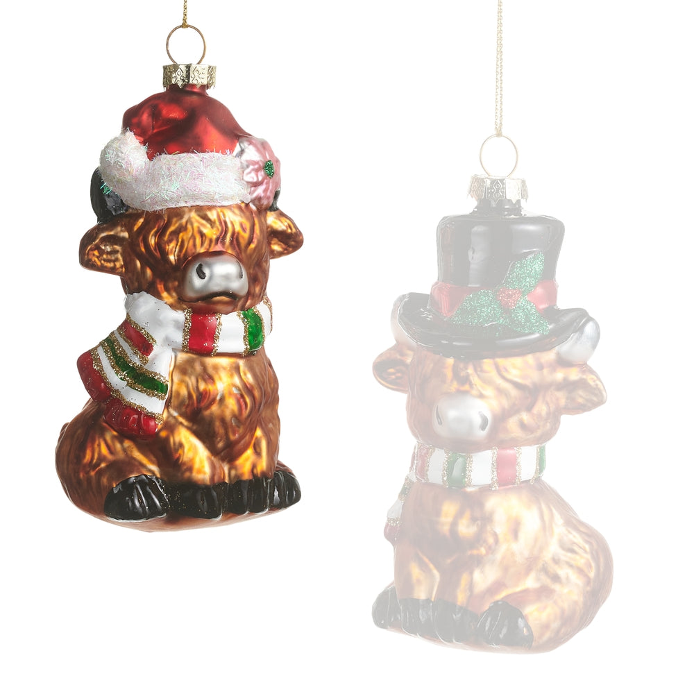 Raz Imports Highland Cow Ornament