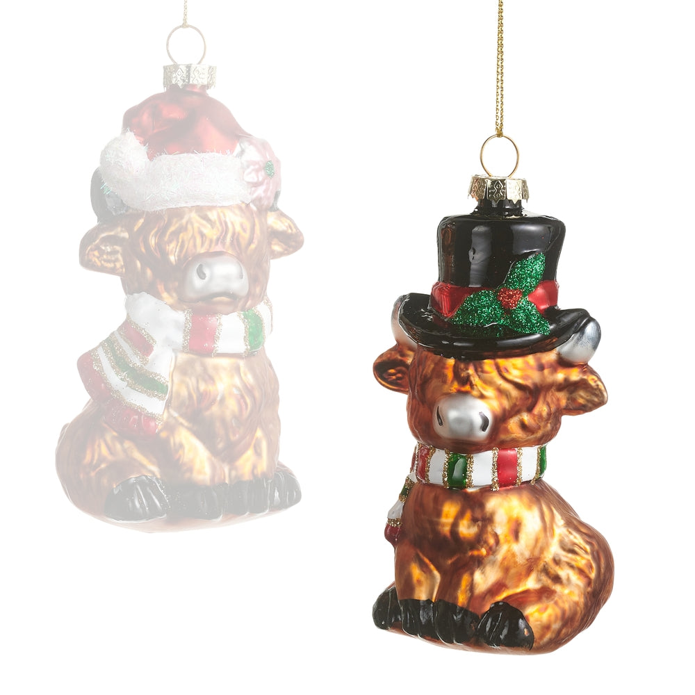 Raz Imports Highland Cow Ornament