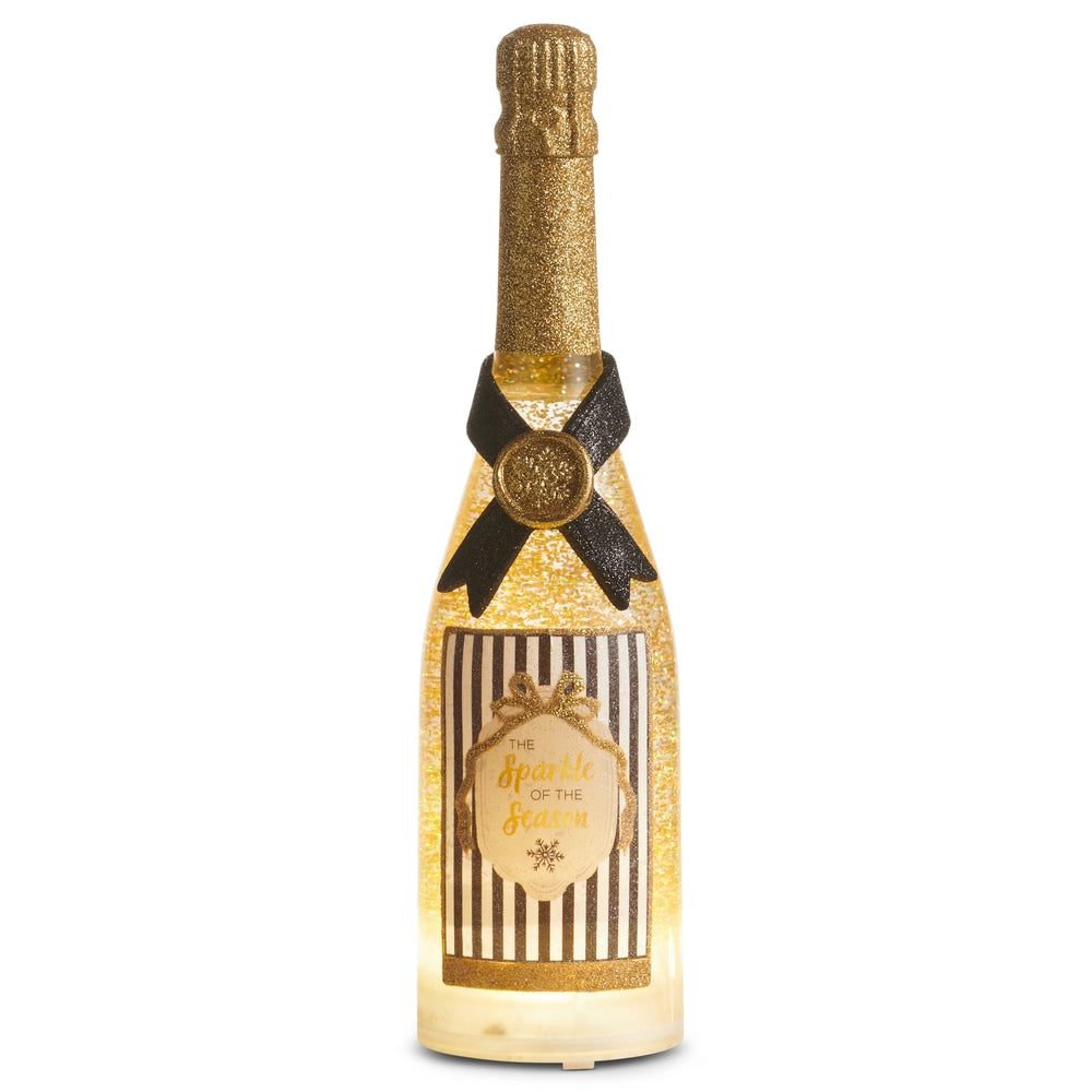 Raz Imports 12" Swirling Glitter Sparkle of the Season Lighted Bottle