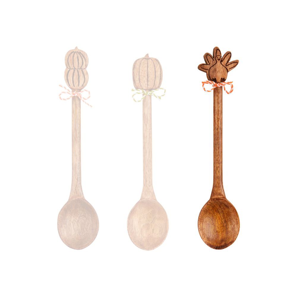 Mud Pie Thanksgiving Character Spoons