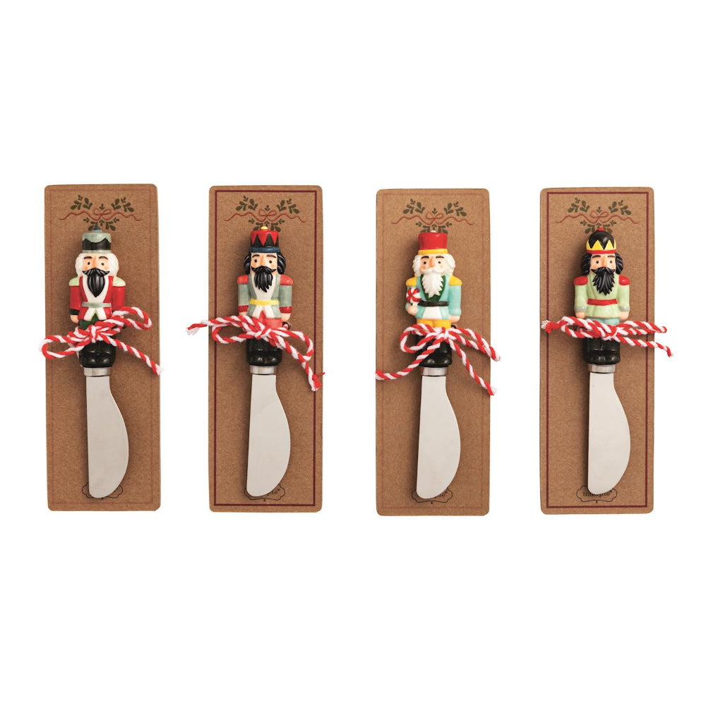 Mud Pie Ceramic Nutcracker Spreaders