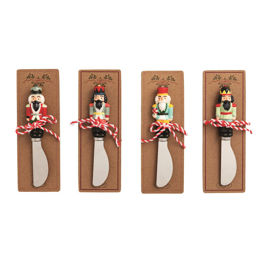 Mud Pie Ceramic Nutcracker Spreaders
