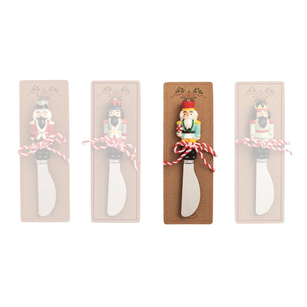 Mud Pie Ceramic Nutcracker Spreaders