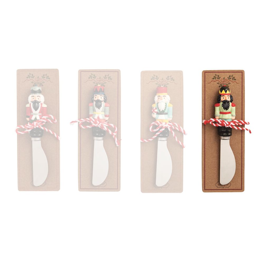 Mud Pie Ceramic Nutcracker Spreaders