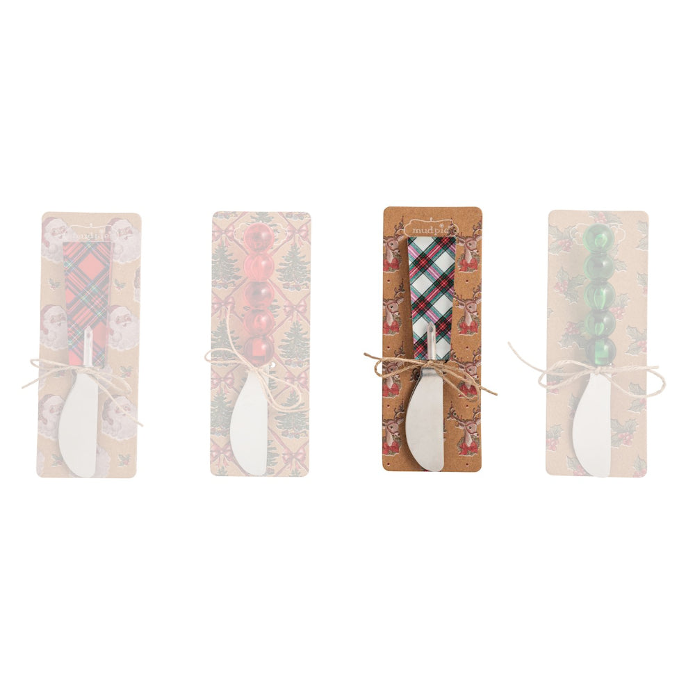 Mud Pie Tartan & Bauble Spreaders