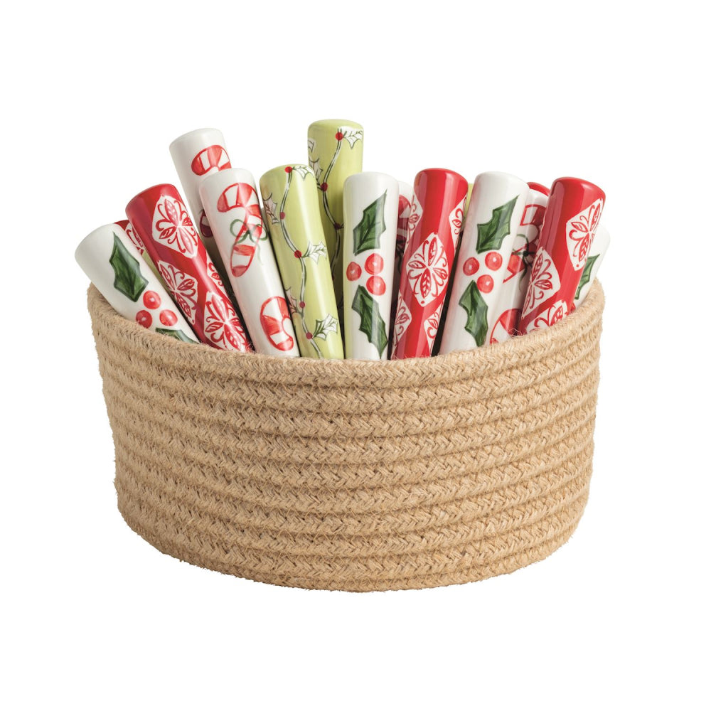 Mud Pie Christmas Pattern Spreaders
