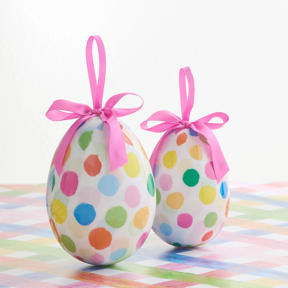 Raz Imports Polka Dot Confetti Egg Ornament