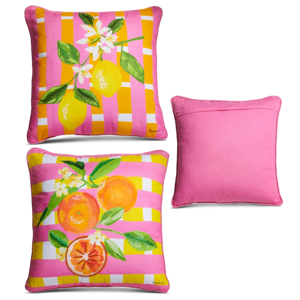 Raz Imports 18" Citrus Weave Pillow