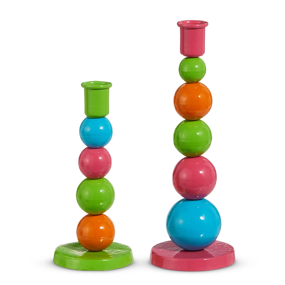 Raz Imports Bright Bubble Candlesticks - Set of 2