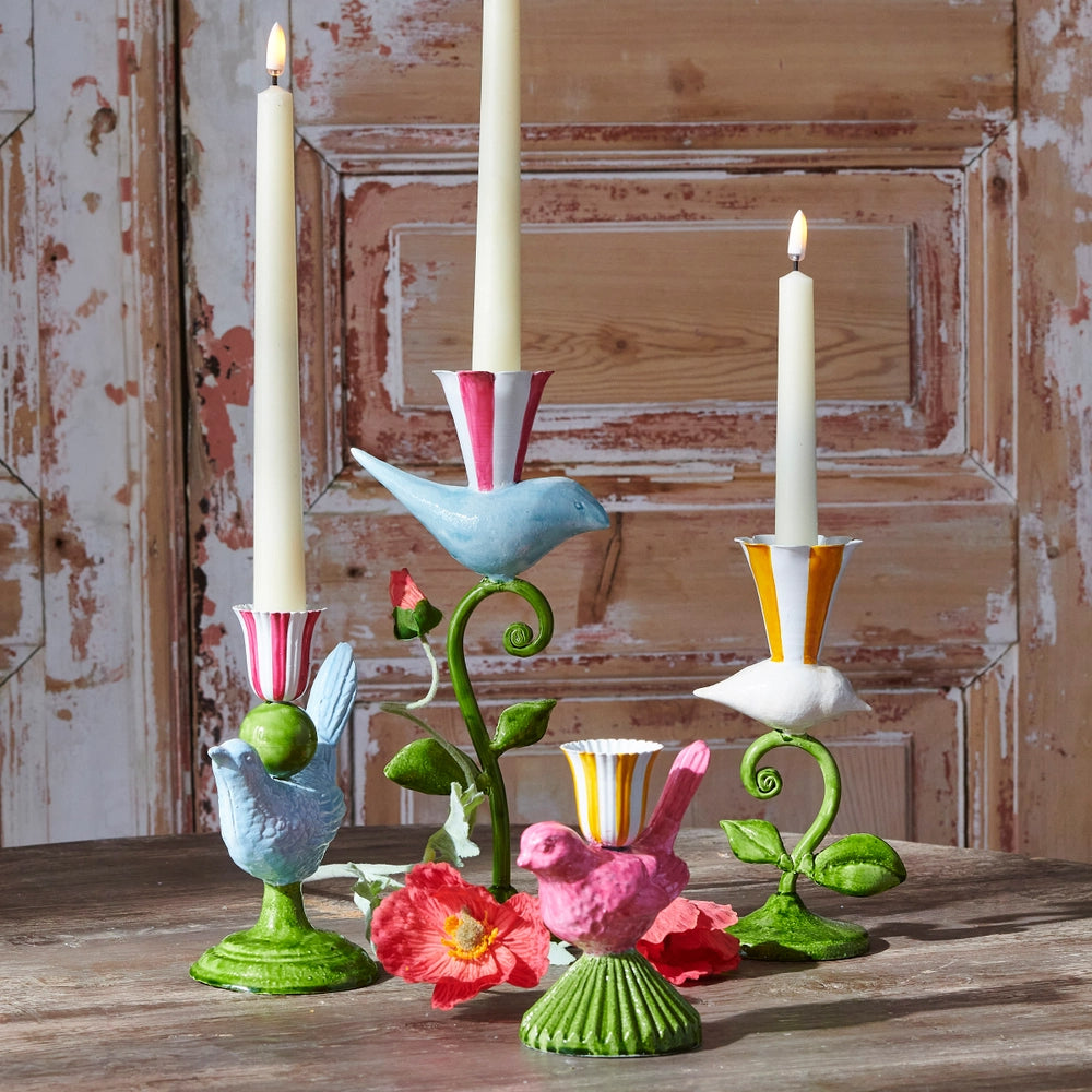 Raz Imports Bird Candlesticks - Set of 2