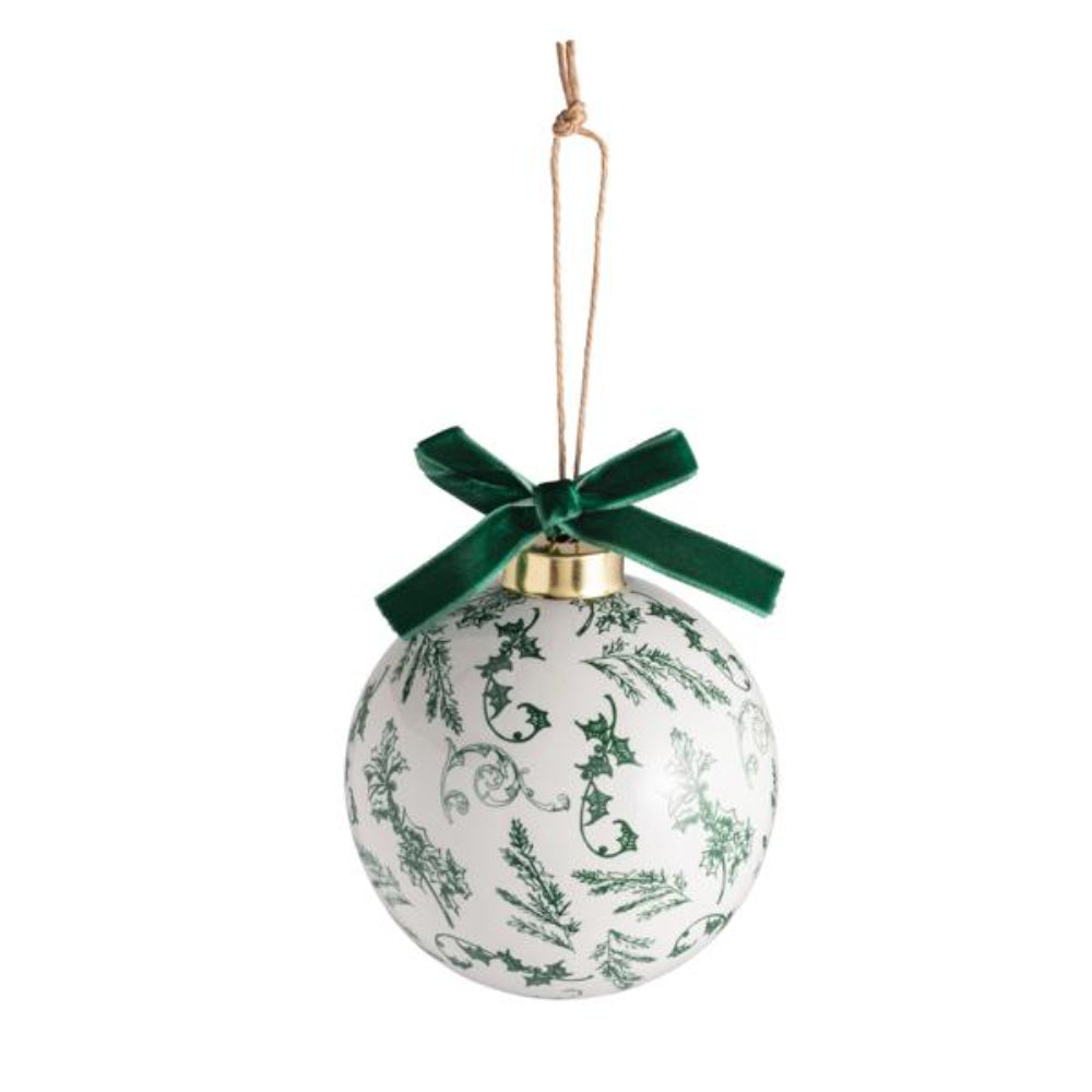 Mud Pie Toile Ball Ornaments