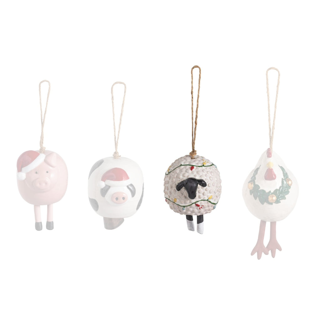Mud Pie Animal Christmas Ornaments