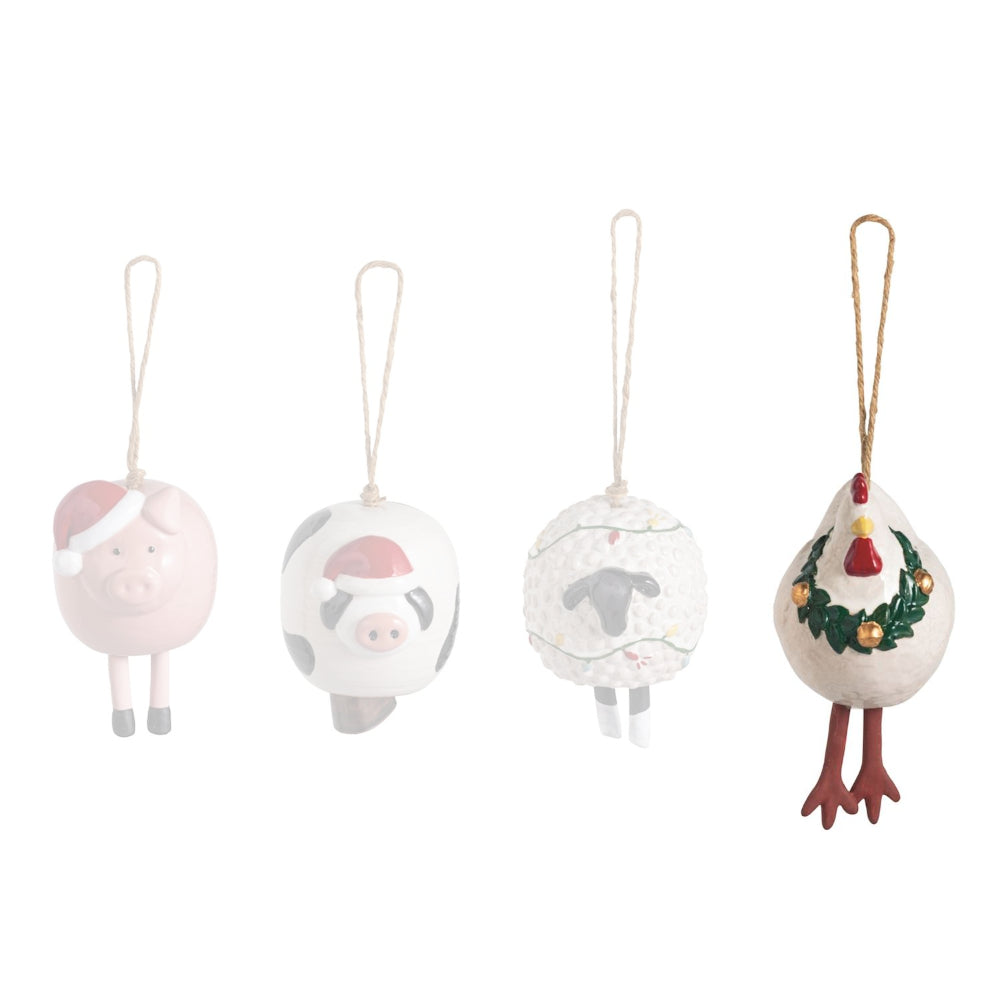 Mud Pie Animal Christmas Ornaments