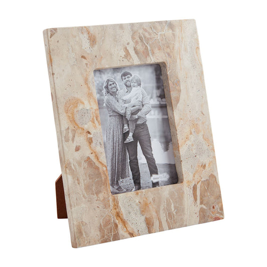 Mud Pie Tan Marble Frame