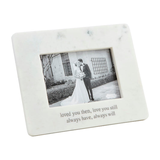 Mud Pie Loved You Then Marble Frame - 5 x 7