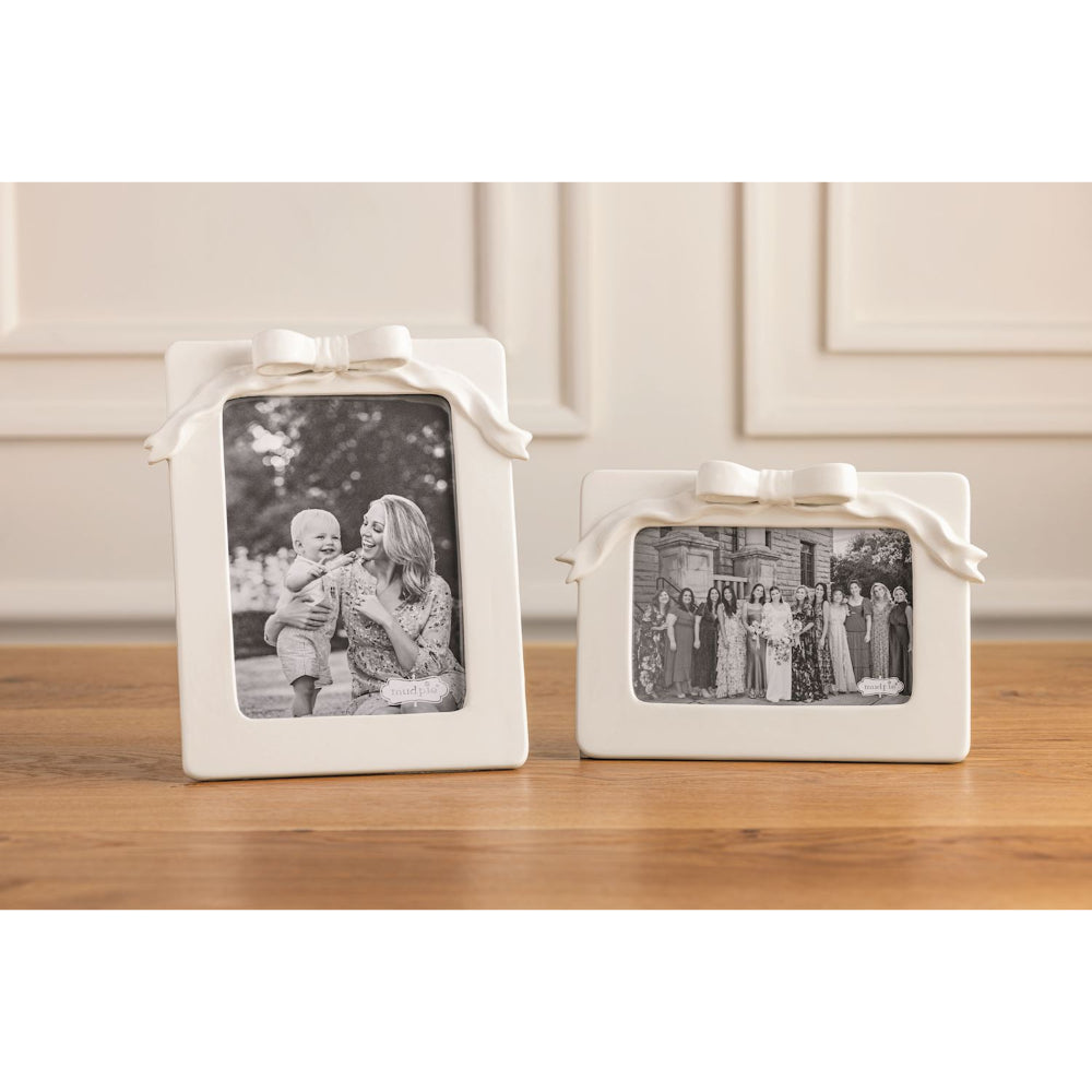 Mud Pie Bow Ceramic Frames