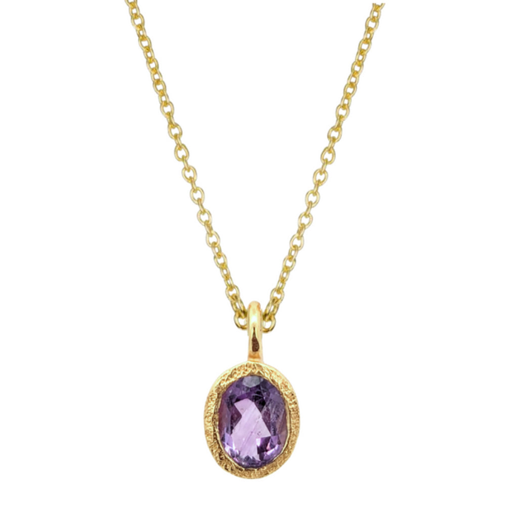 Jorge Revilla Zen Collection Amethyst Drop Pendant (Chain Sold Separately)