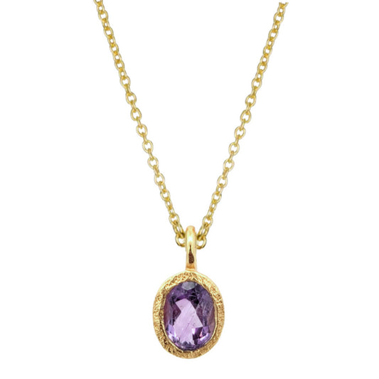 Jorge Revilla Zen Collection Amethyst Drop Pendant (Chain Sold Separately)