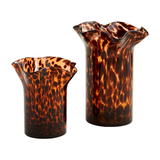 Mud Pie Tortoise Ruffle Vases