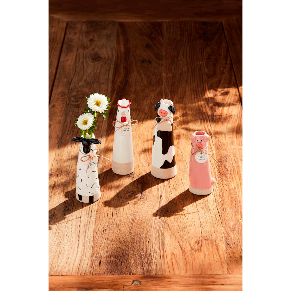 Mud Pie Farm Animal Stem Vases