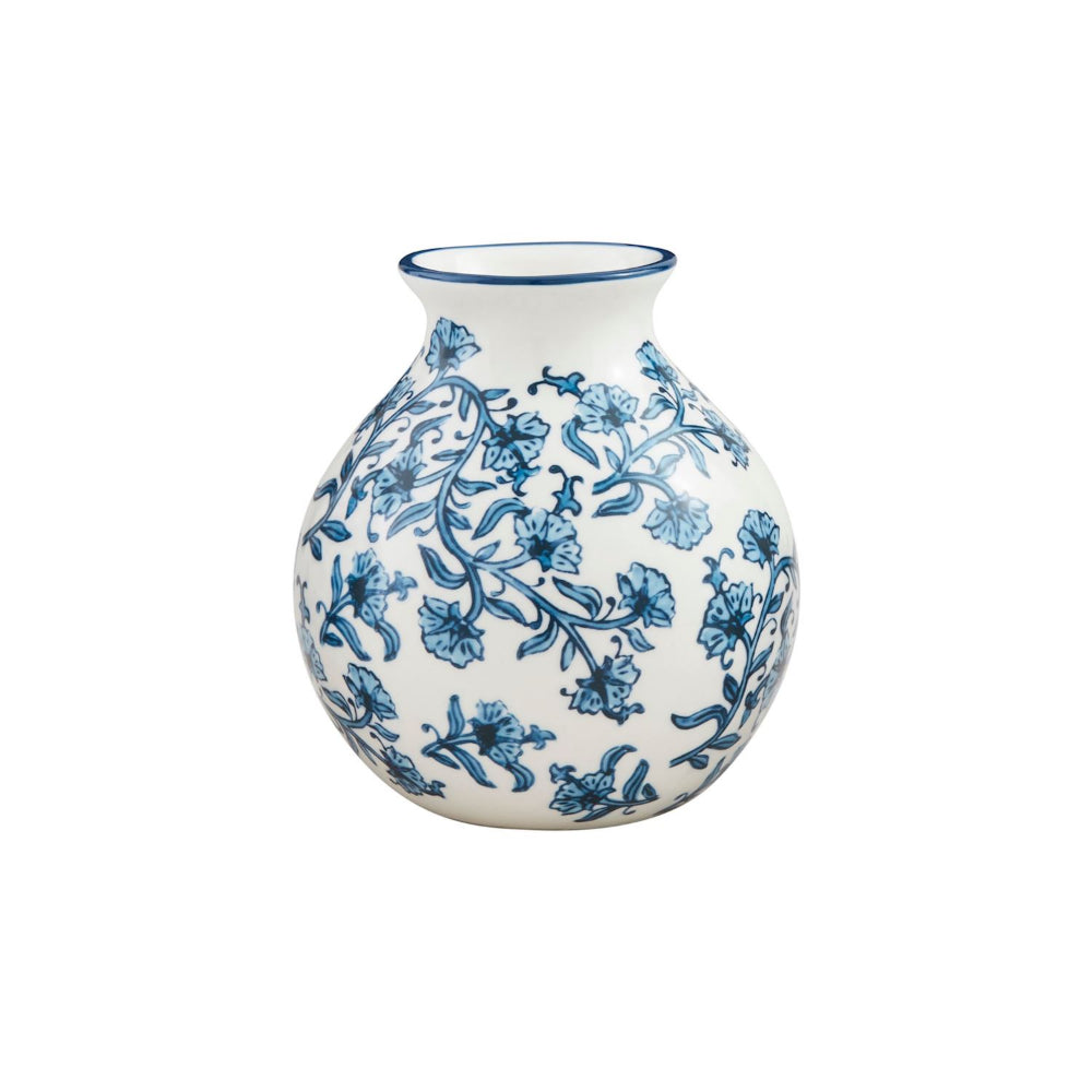 Mud Pie Block Print Flower Vases