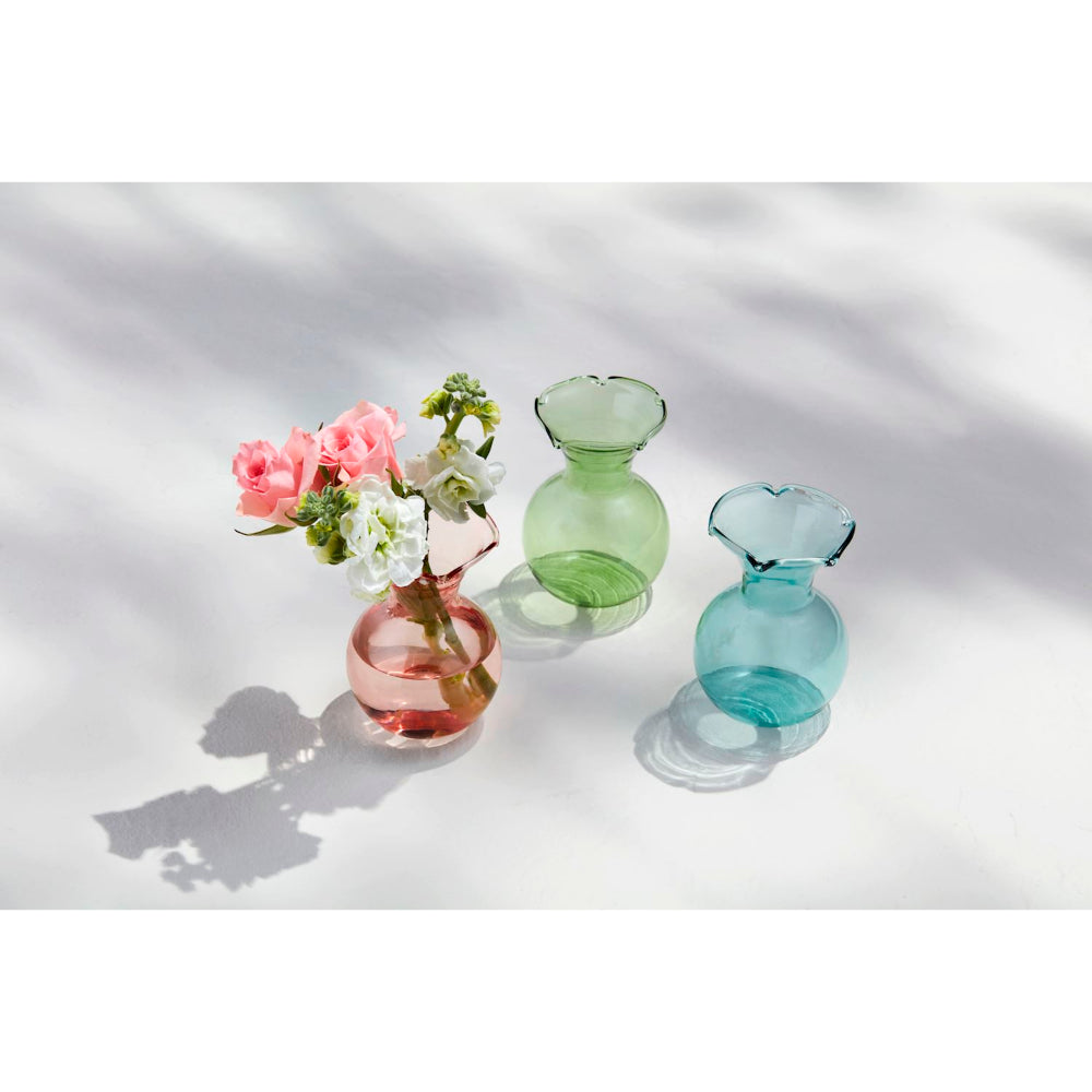 Mud Pie Botanica Mini Ruffle Vases