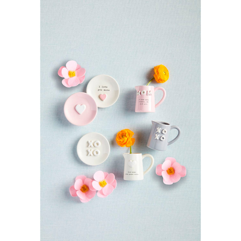 Mud Pie Mom Chunky Letter Bud Vases