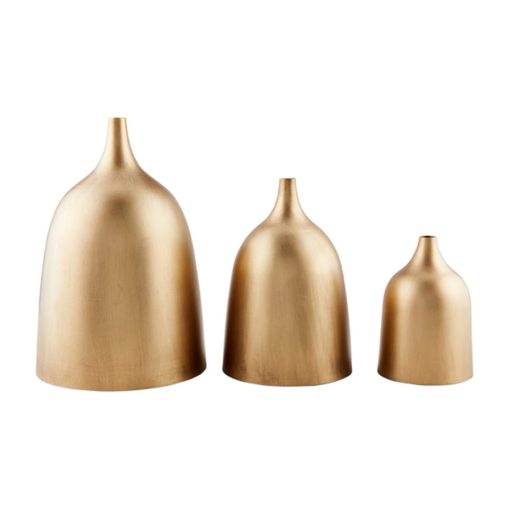 Mud Pie Nesting Metal Vase Set