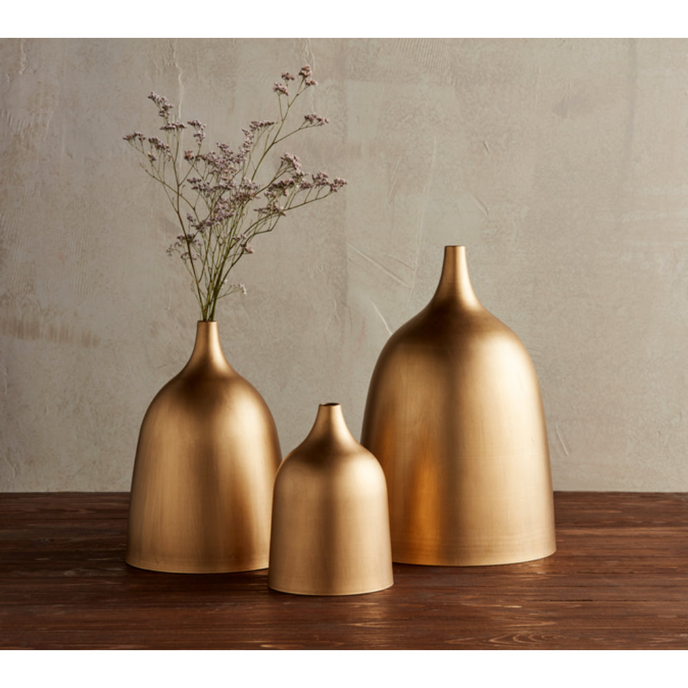 Mud Pie Nesting Metal Vase Set