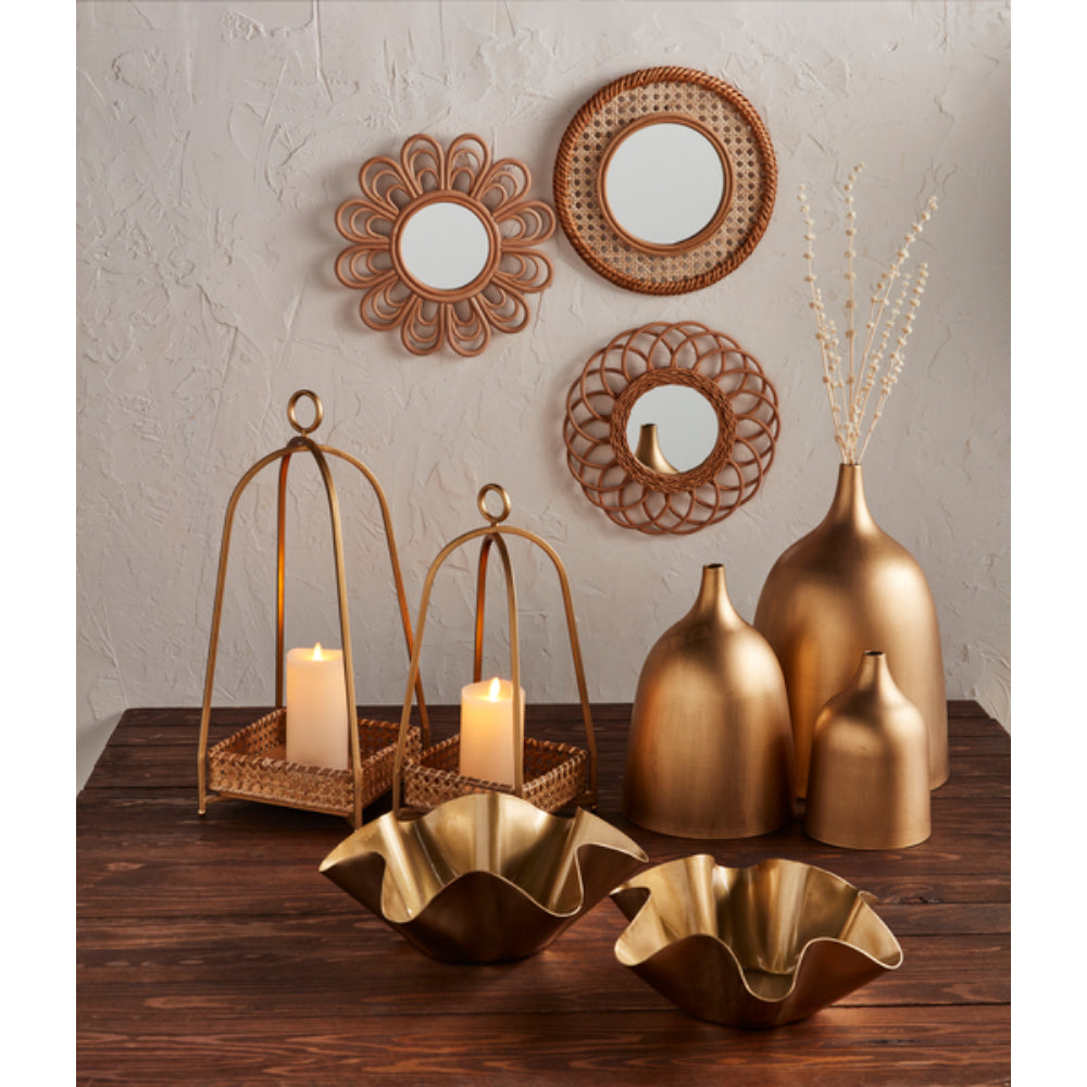 Mud Pie Nesting Metal Vase Set