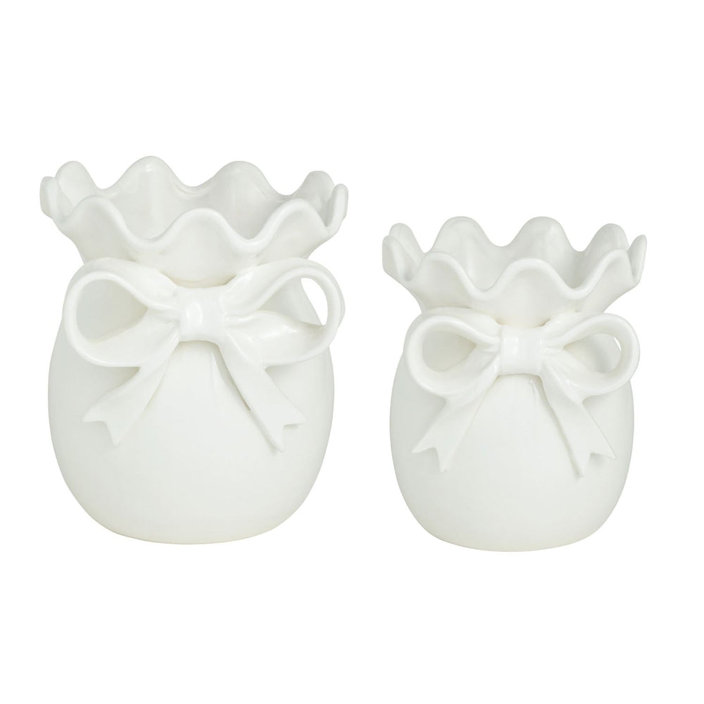 Mud Pie Bow Vases