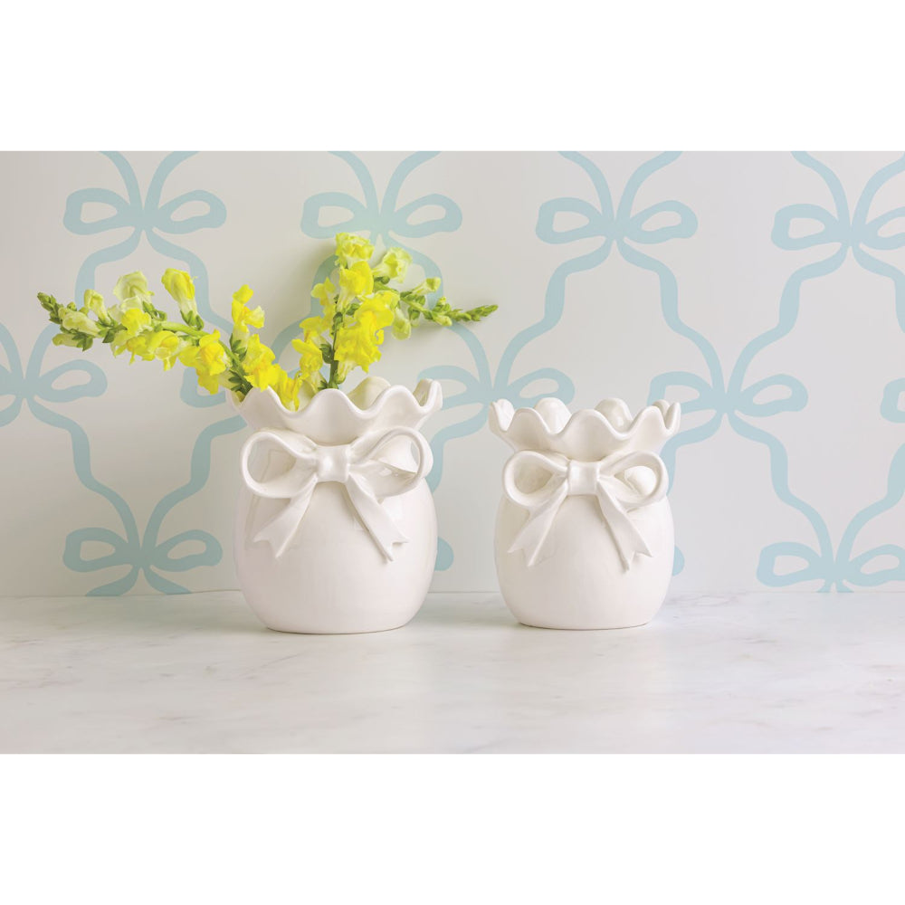 Mud Pie Bow Vases