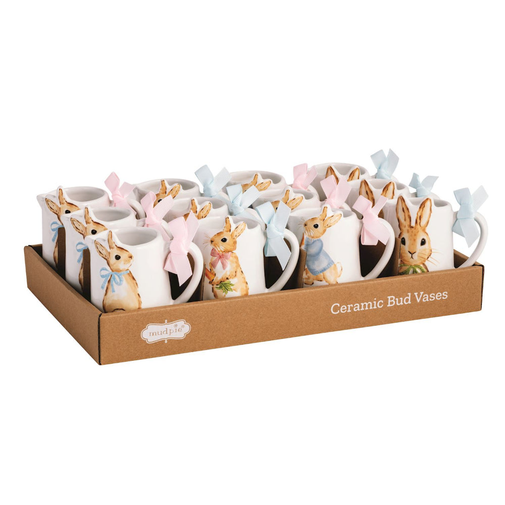 Mud Pie Bunny Bud Vases