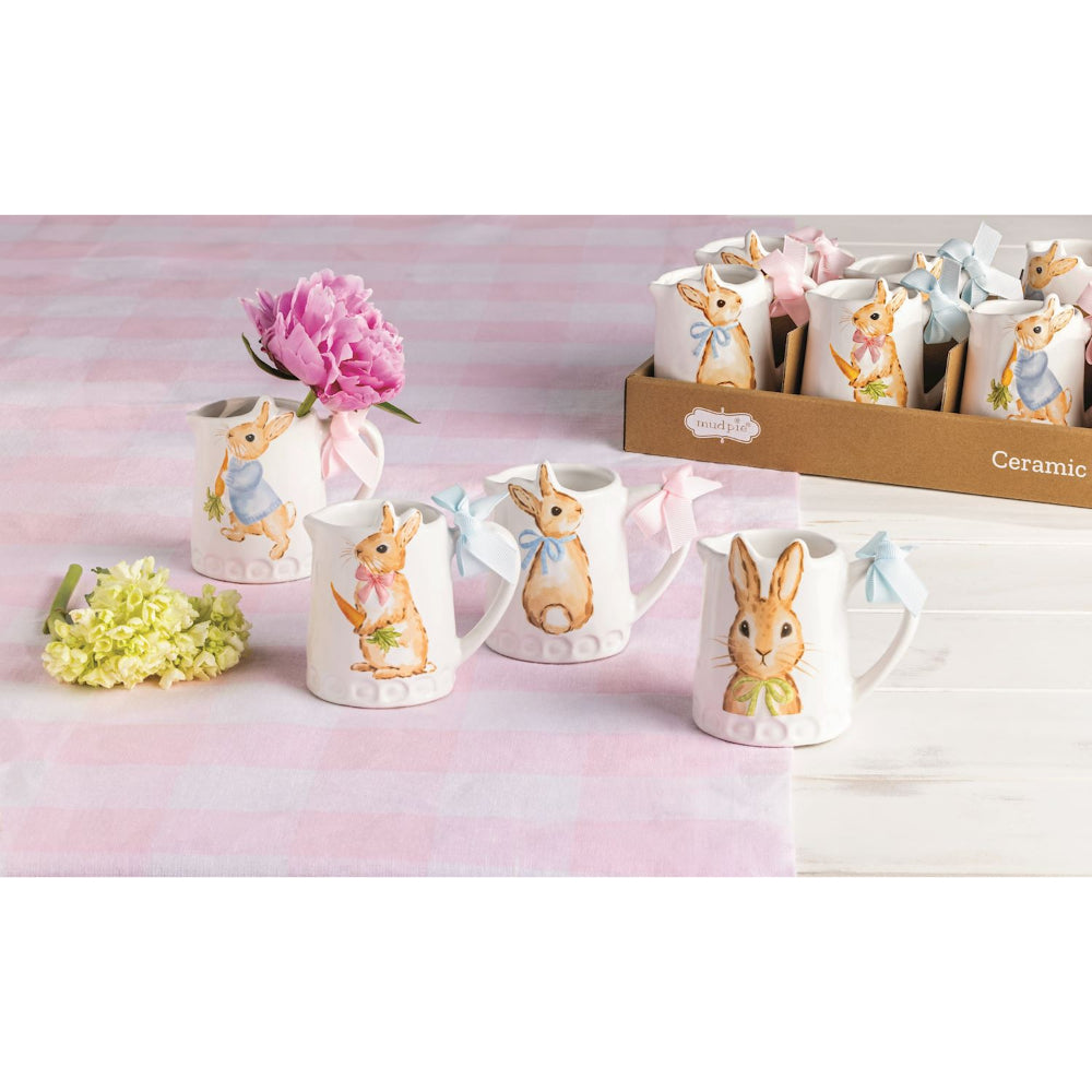 Mud Pie Bunny Bud Vases